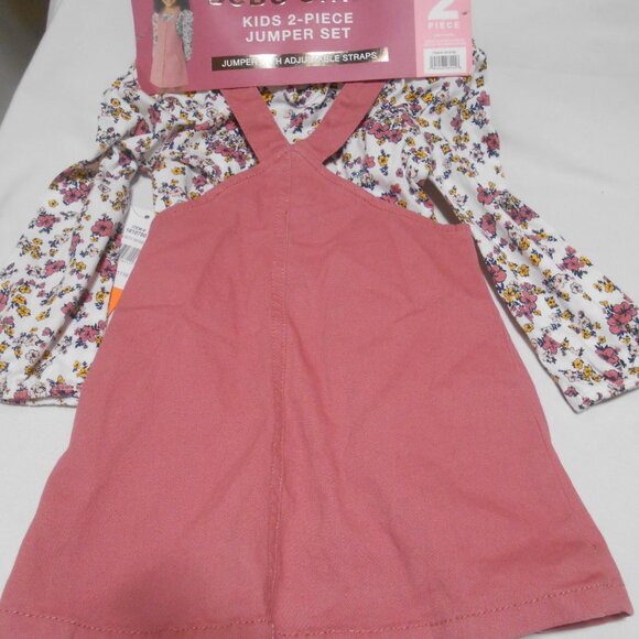 NEW BCBG GIRLS 2 PIECE JUMPER OUTFIT SET SIZE 2T DUSTY ROSE w/ POCKETS 👸🎁 - Picture 8 of 9